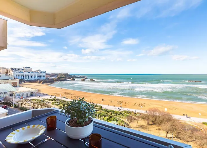 公寓 Baia - Vue Imprenable Sur La 比亚里茨